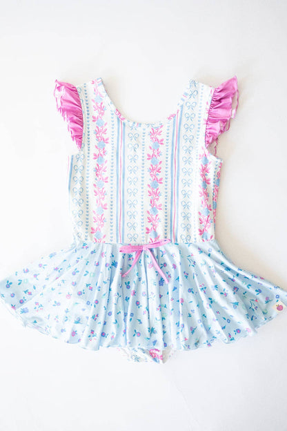 Rosé Ribbon Luxe Leotard