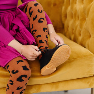 Leopard Knit Tights