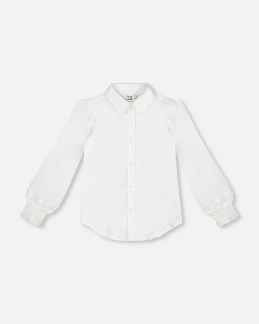 White Button Front Shirt