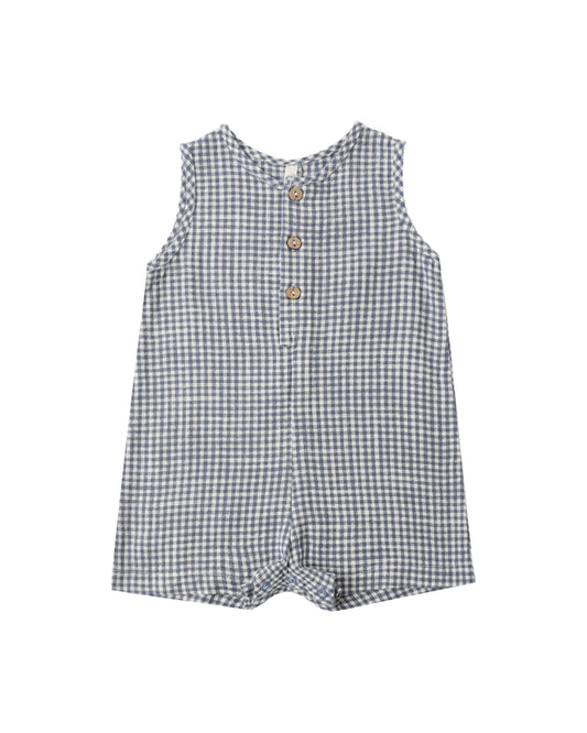 Maverick Marine Gingham Romper