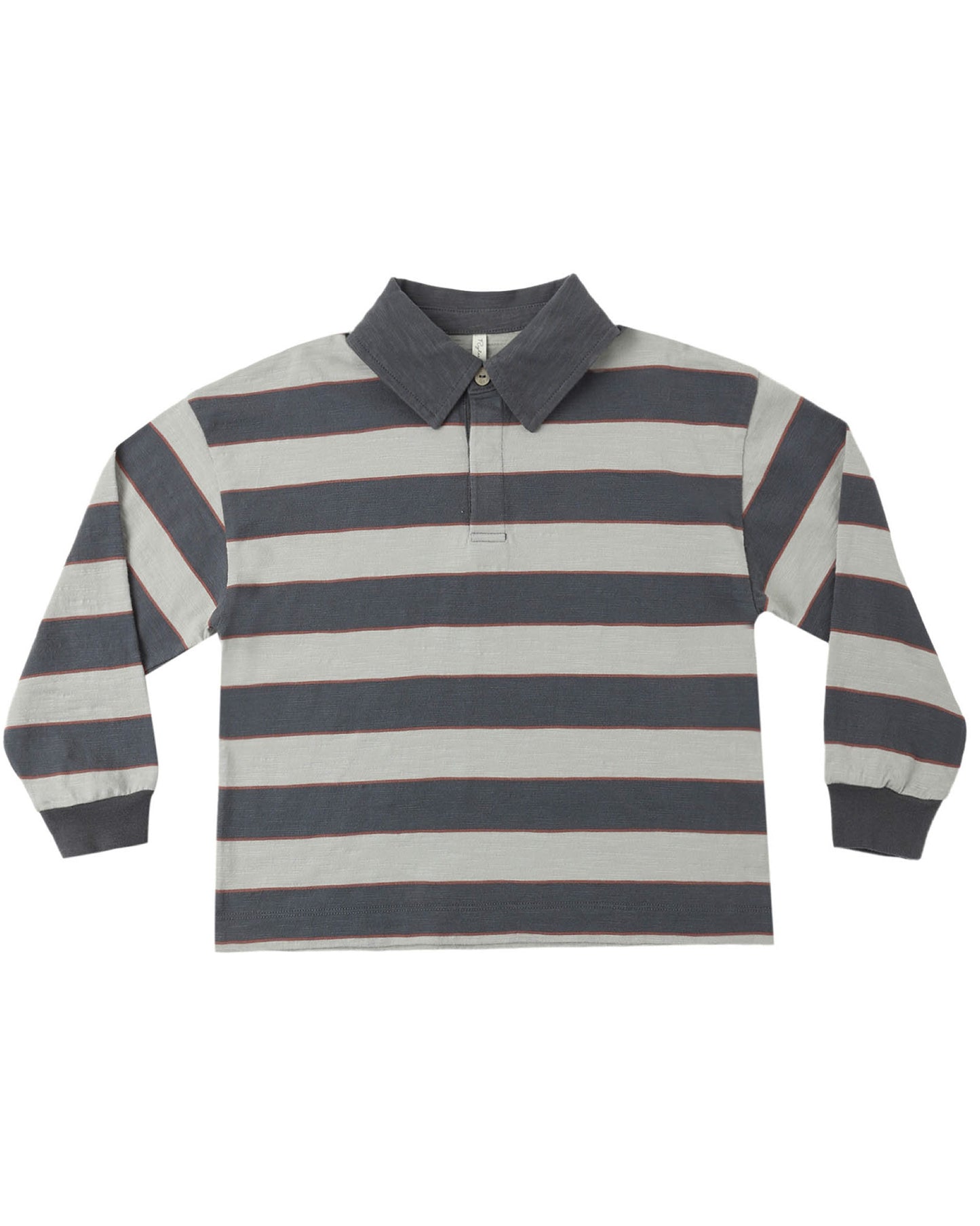 Sage Stripe Rugby Polo