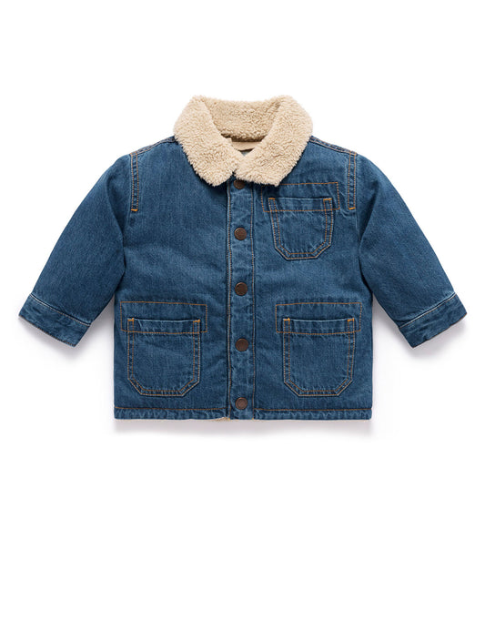 Denim Sherpa Jacket