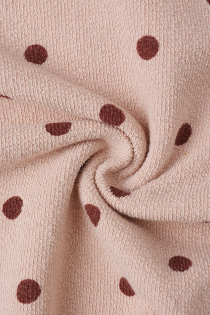 Polka Dot Spongy Knit Set