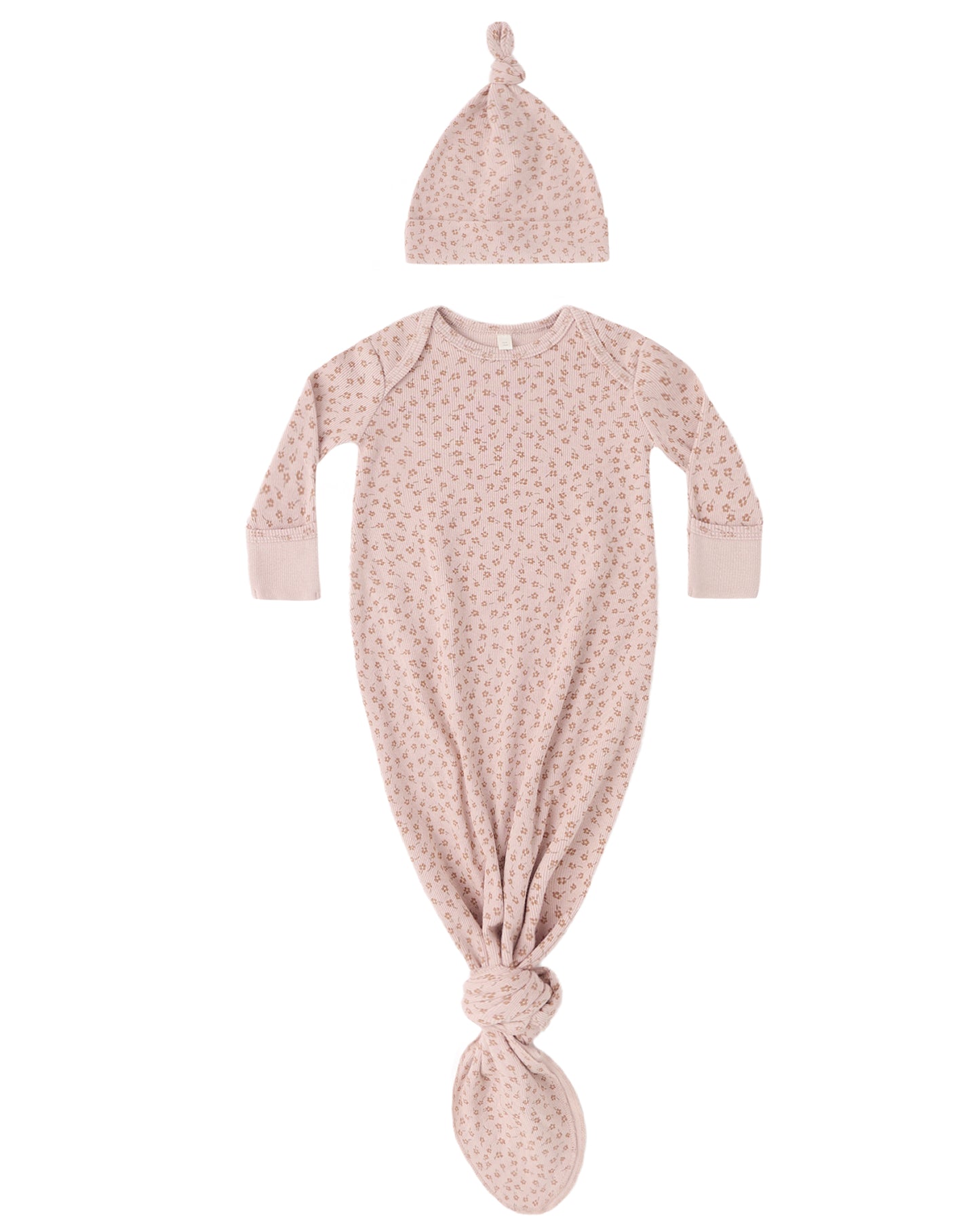 Knotted Baby Posy Gown + Hat