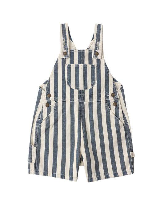 Navy Stripe Denim Shortall