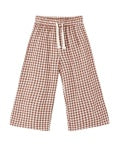Wide Leg Brick Check Pant