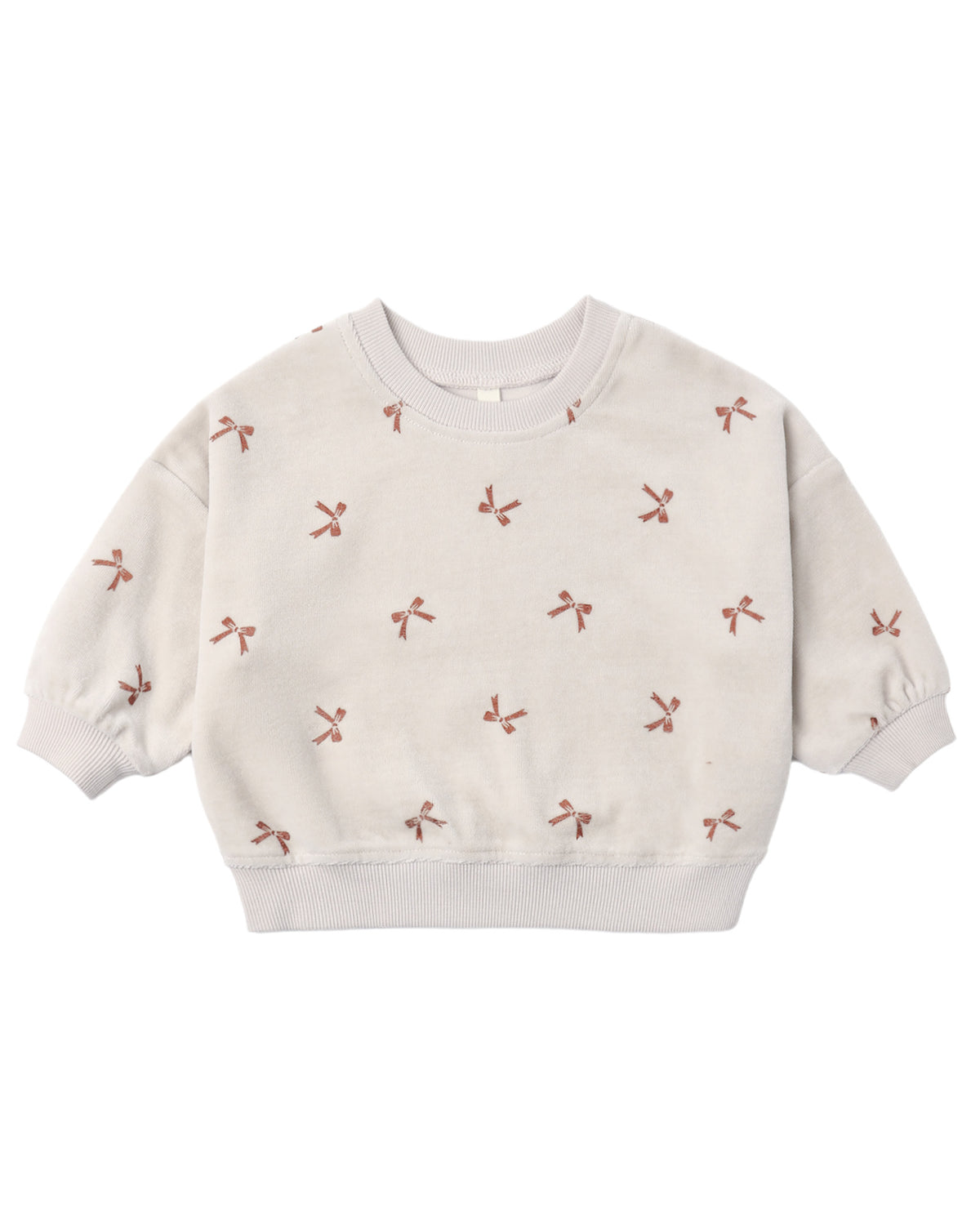 Red Bows Velour Sweatshirt