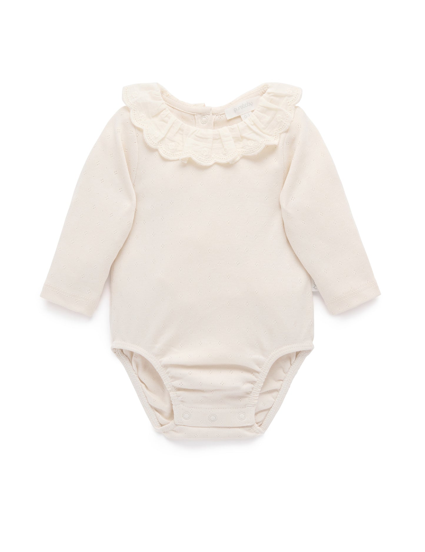 Ruffled Pointelle Bodysuit