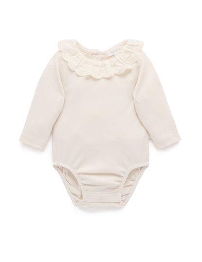 Ruffled Pointelle Bodysuit