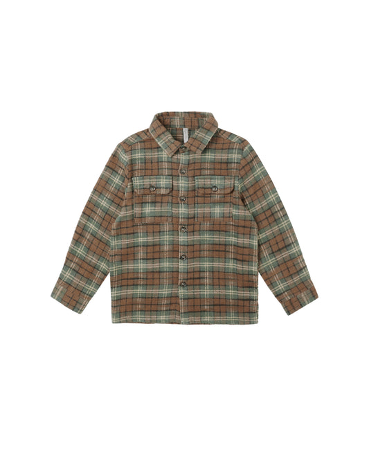 Holiday Plaid Pocket Flannel