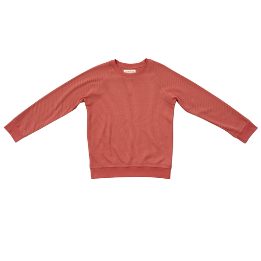 Old Rose Waffle Sweatshirt