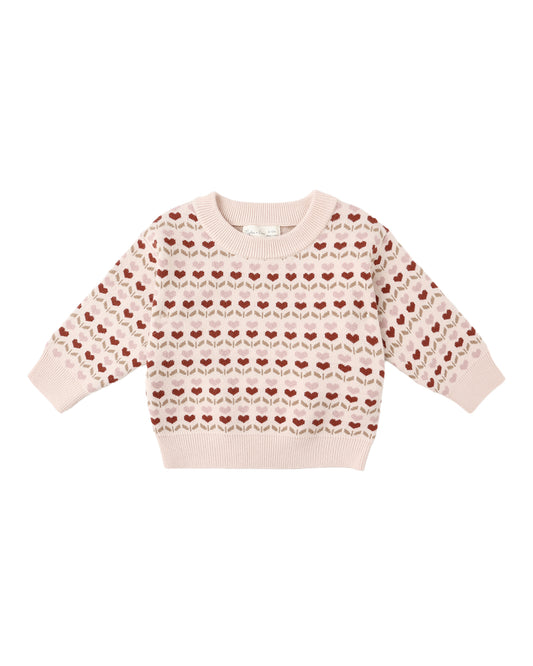 Shiloh Ruby Hearts Sweater