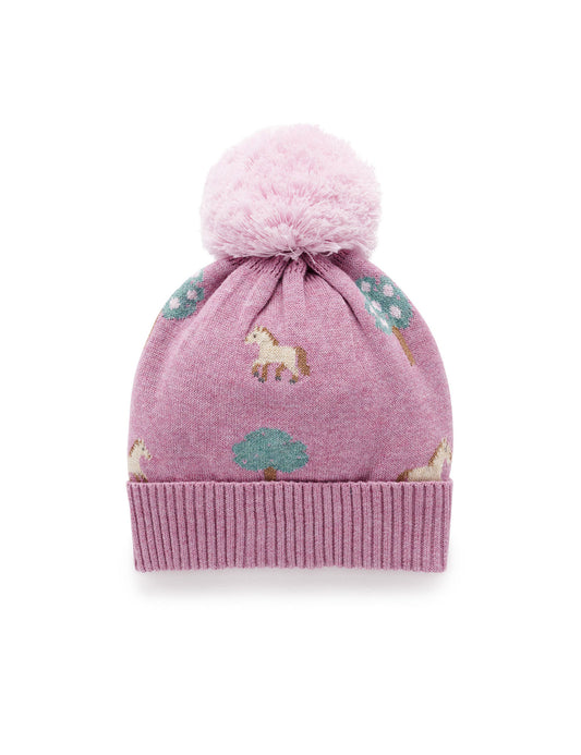 On the Farm Pink Beanie