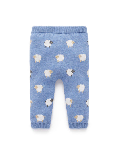 On the Farm Blue Leggings