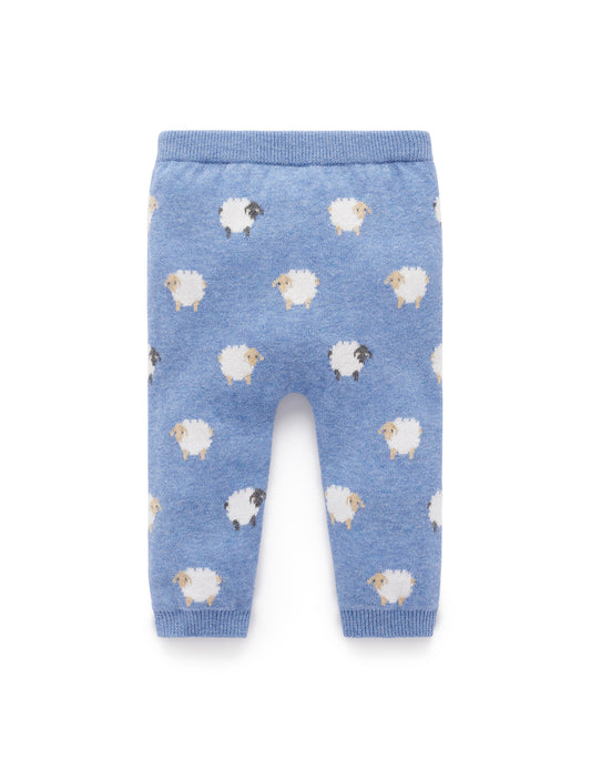 On the Farm Blue Leggings