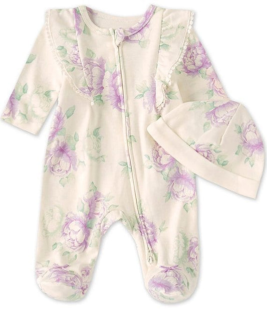 Lavish Blooms Footie W/Hat