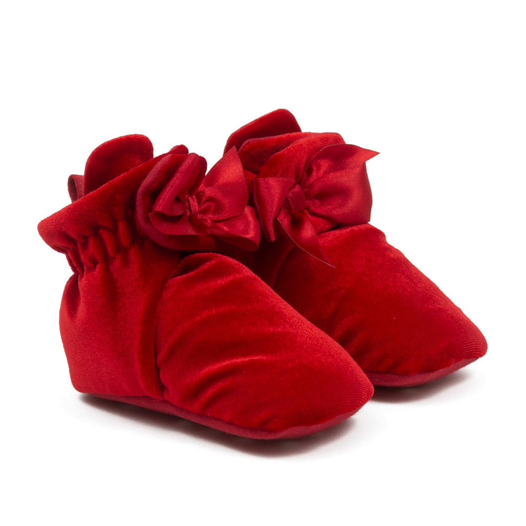 Holiday Red Bow Tie Soft Shoes