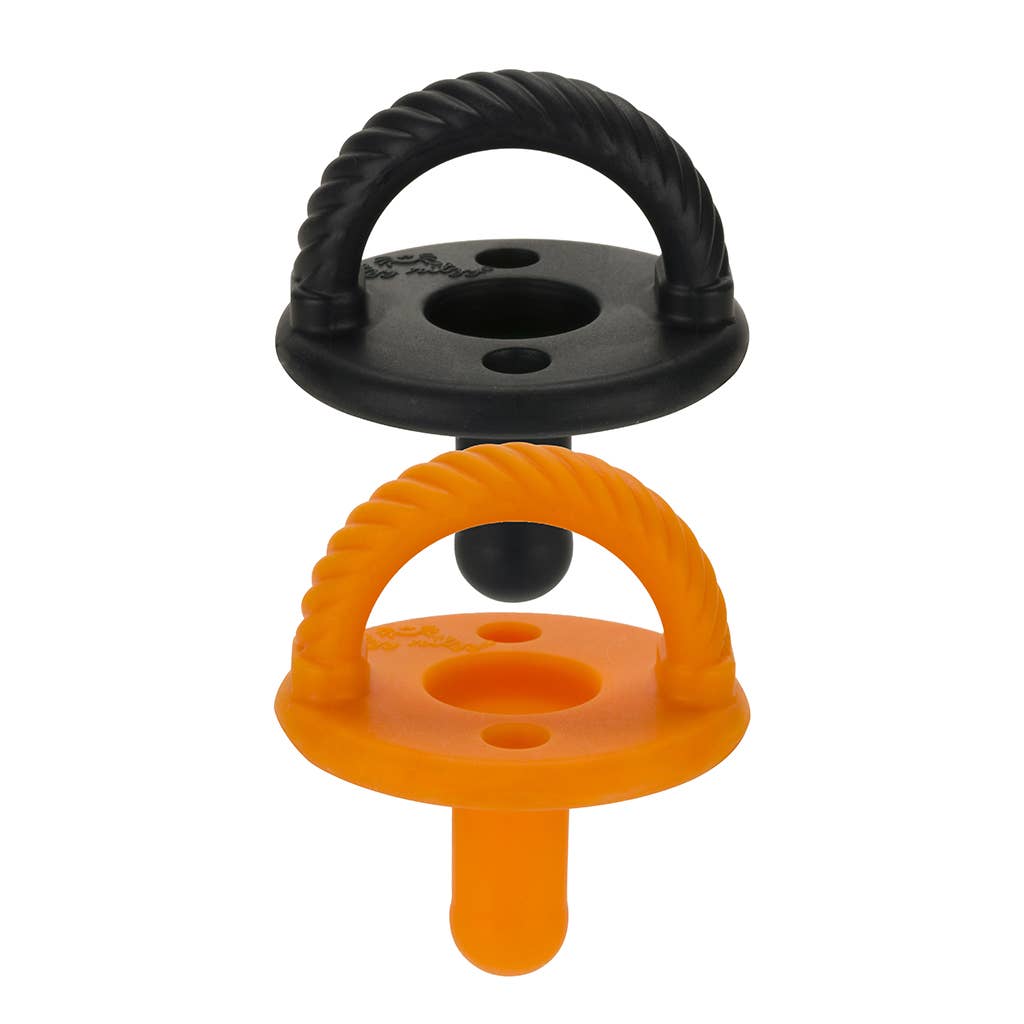 Black/Orange Soother Pacifier Set