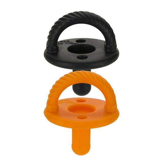 Black/Orange Soother Pacifier Set