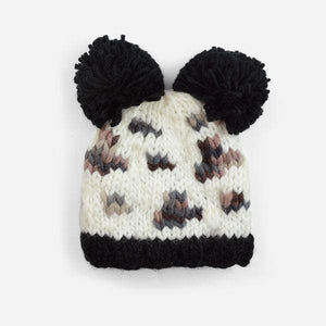 Natalie Leopard Hand Knit Hat