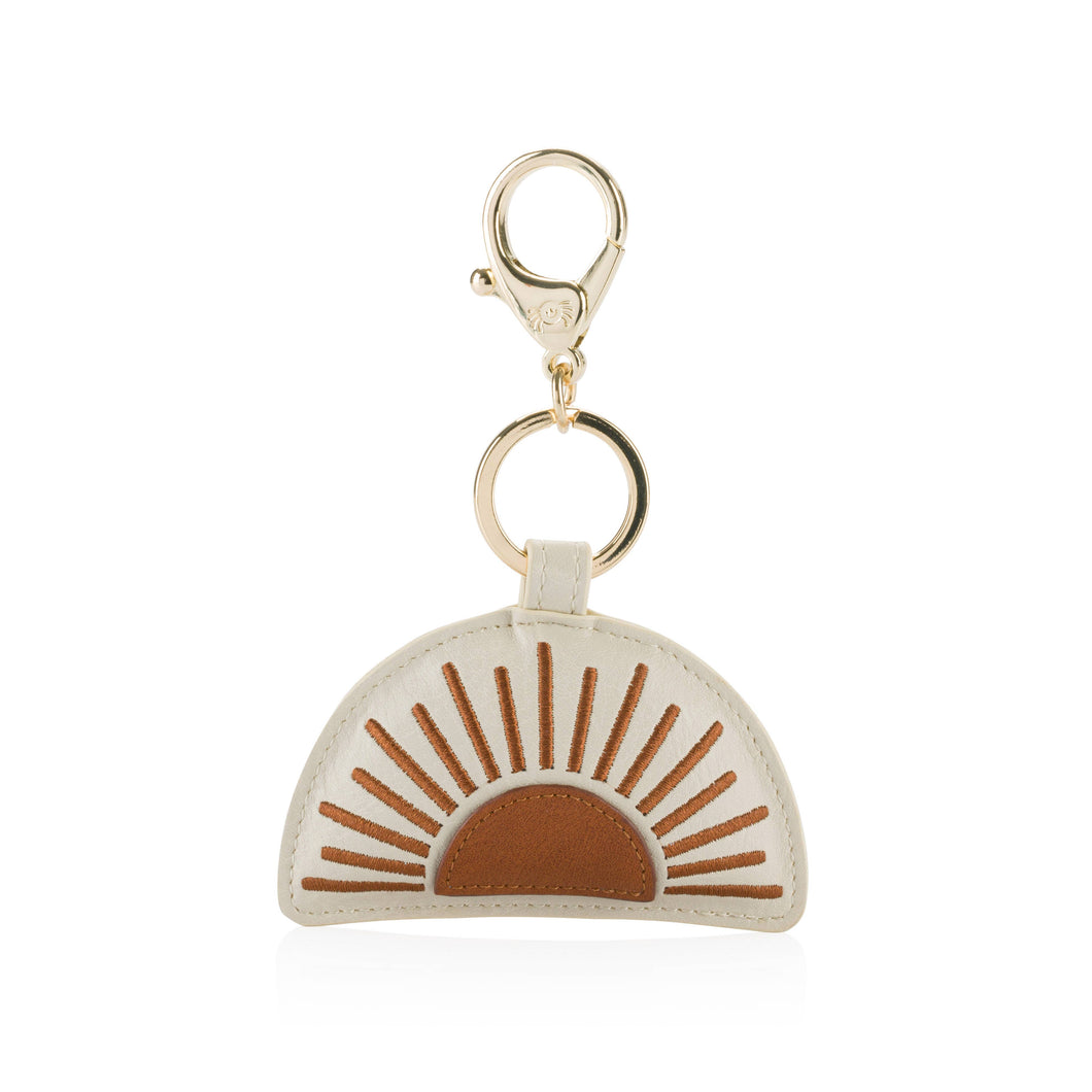 Terracotta Sun Charm Keychain