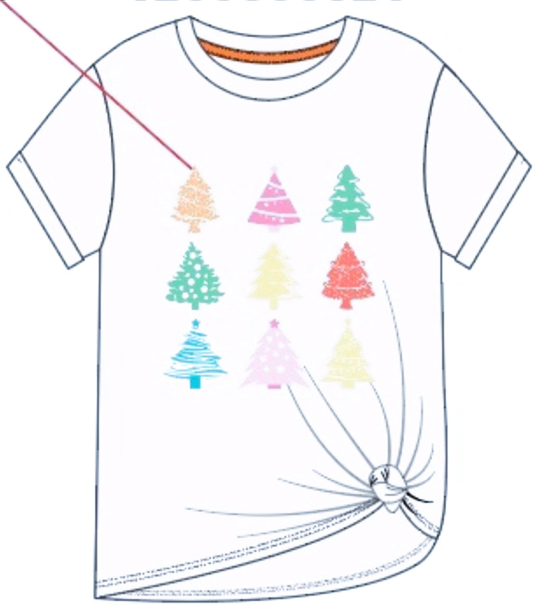 Colorful Christmas Tree Tee