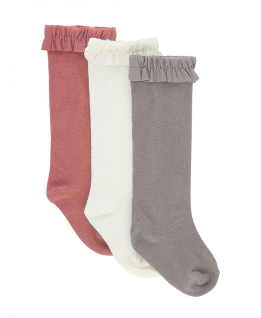 3-Pack Knee High Socks