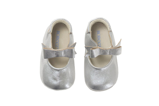 Sophia in Silver with Bow Tie