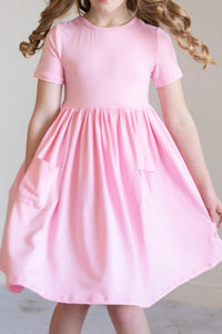 Bubblegum Pink Twirl Dress