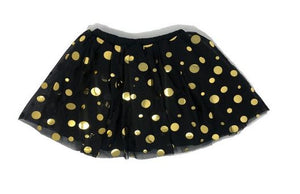 Girls Black Polka Dot Tulle Skirt