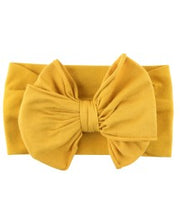 Load image into Gallery viewer, Golden Yellow Big Bow Headband
