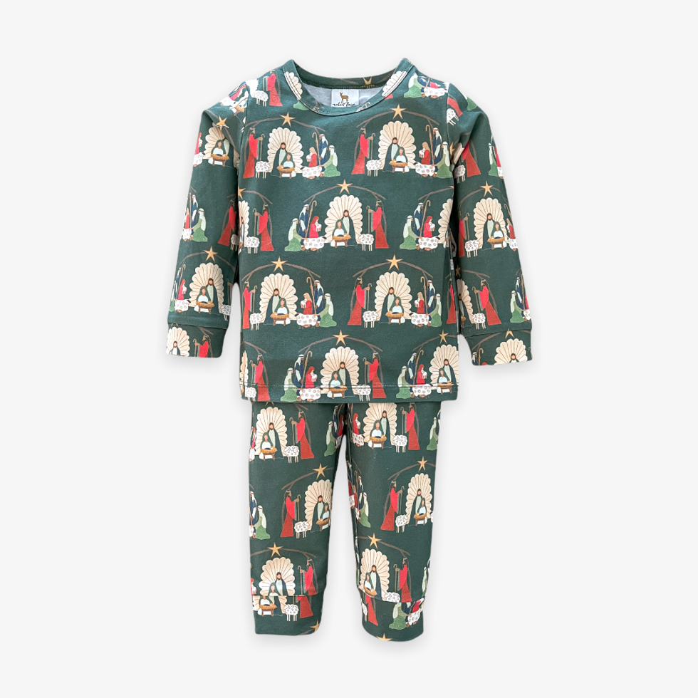 O Little Town-Evergreen-2 Piece Jammie