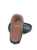 Leather Moccasin in Black