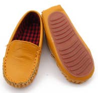 Leather Moccasin in Tan