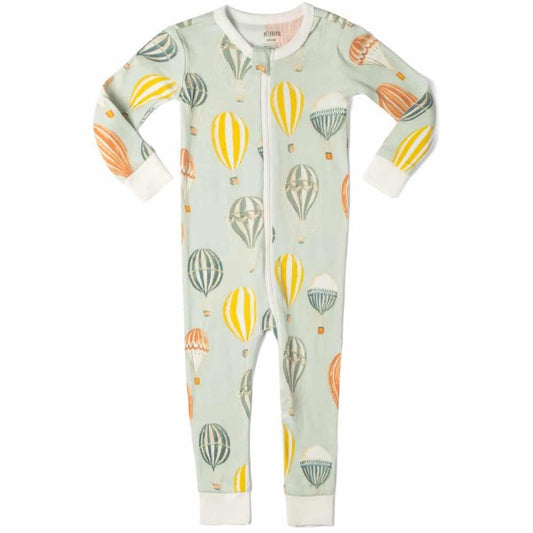 Vintage Balloons Zippered Pajama
