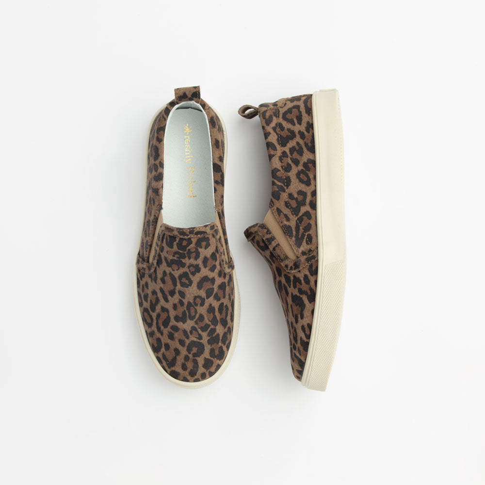 Youth Leopard Slip-on