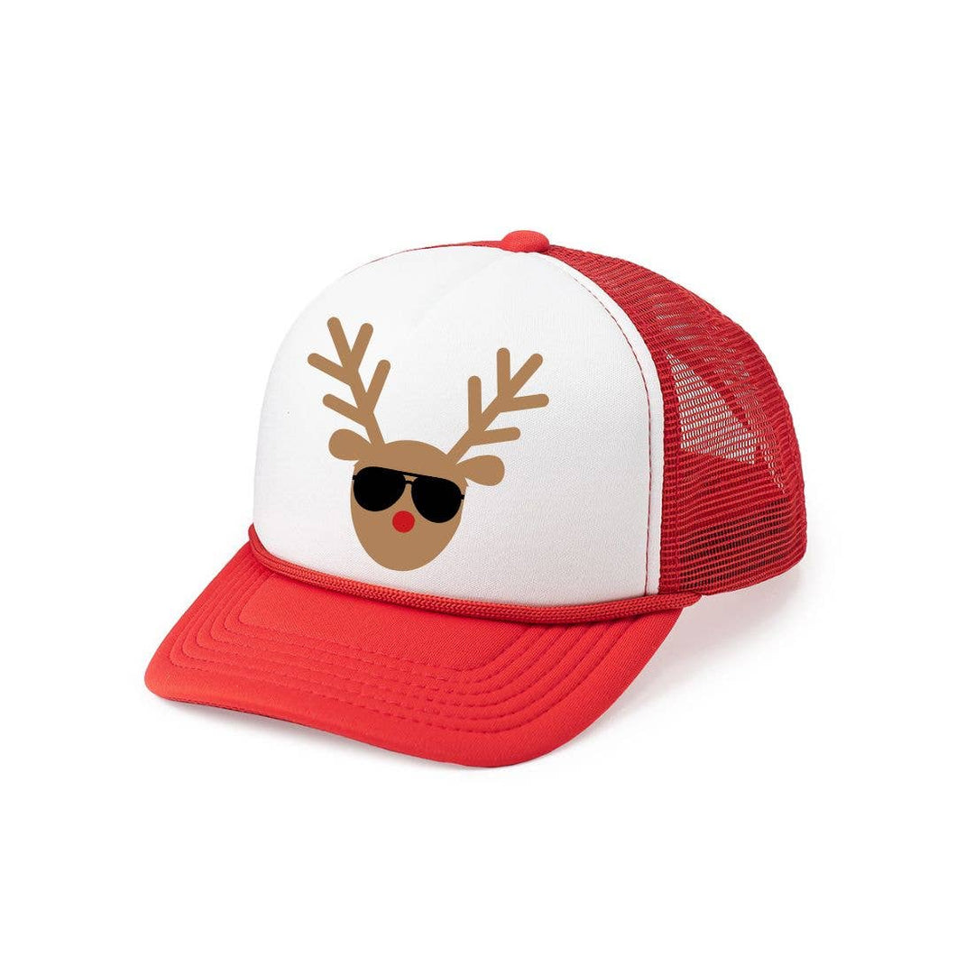 Coolest Reindeer Hat - Christmas - Kids Holiday Trucker Hat