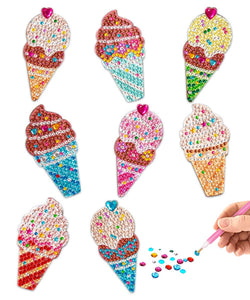 Ice Cream Diamond Magnets