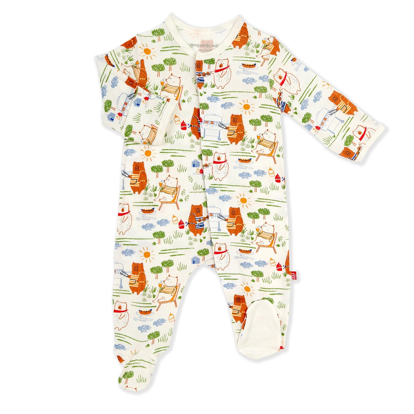 Bbq Bears Modal Footie