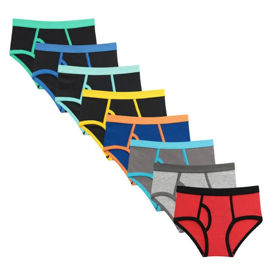 Multicolored Briefs-8 Pack