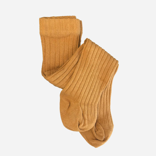 Tights-Burnt Yellow