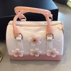 Floral Jelly Barrel Bag