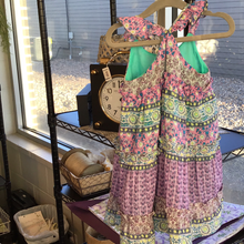 Load image into Gallery viewer, Purple Flower Sun Dress
