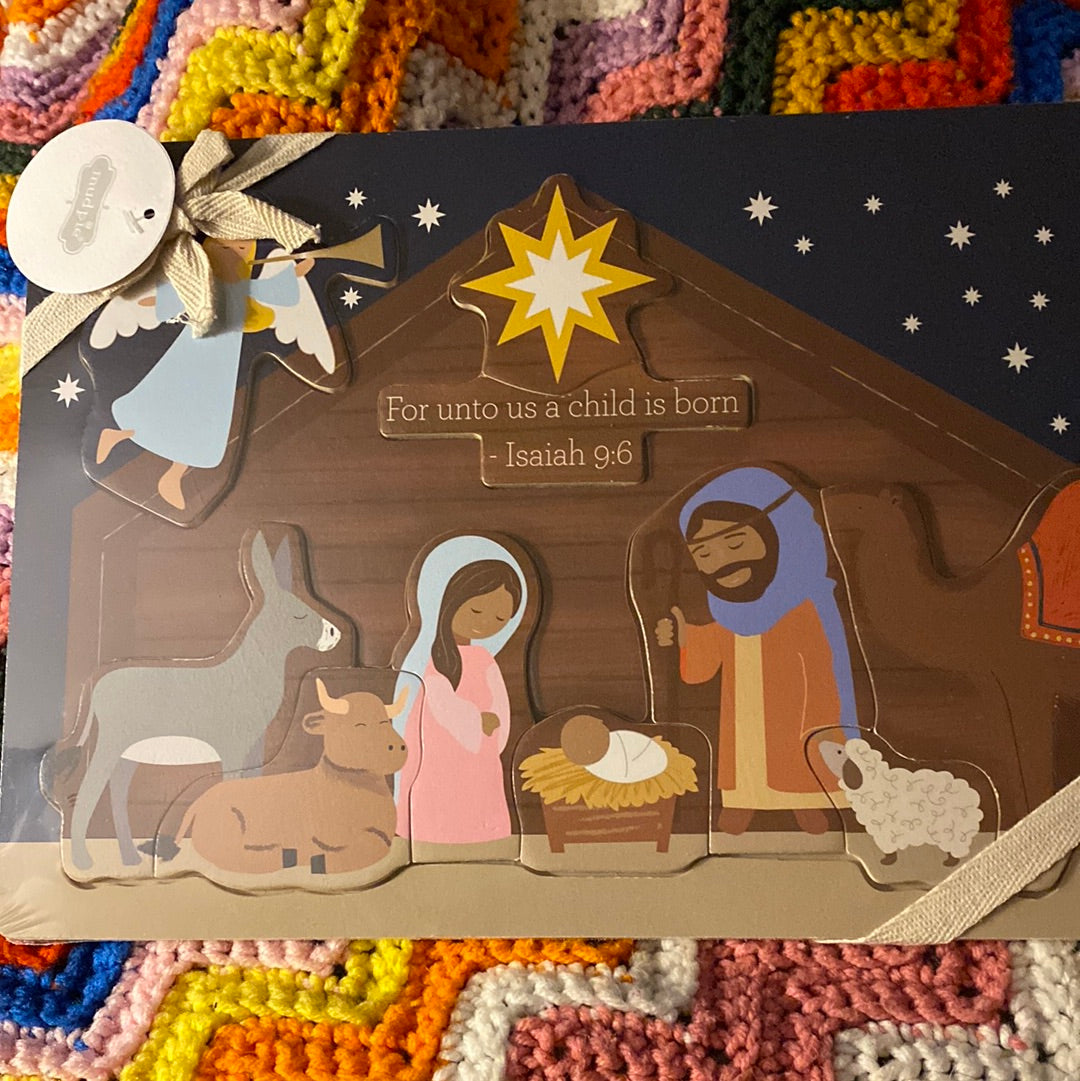 Wood Nativity Puzzle