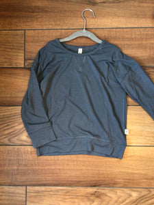 Blue Drop Shoulder Sweatshirt