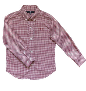 Arrow Button Down in Rutledge Red Gingham