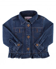 Load image into Gallery viewer, Denim Ruffle Jacket

